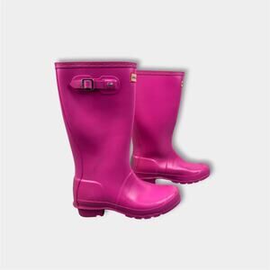 Hunter Kids Original Gloss Tall Rain Boots Pink 3